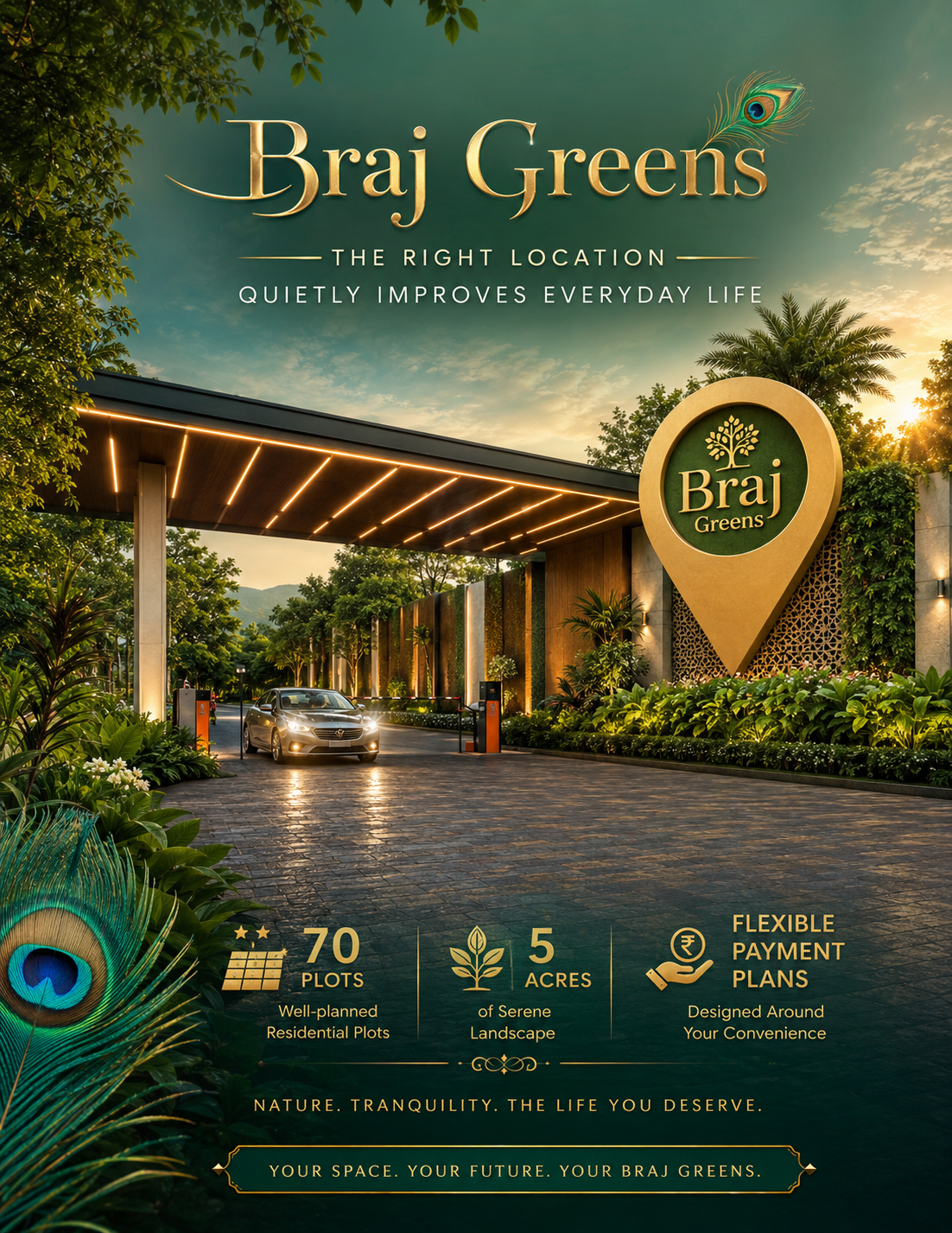 Braj Greens ongoing project Vrindavan